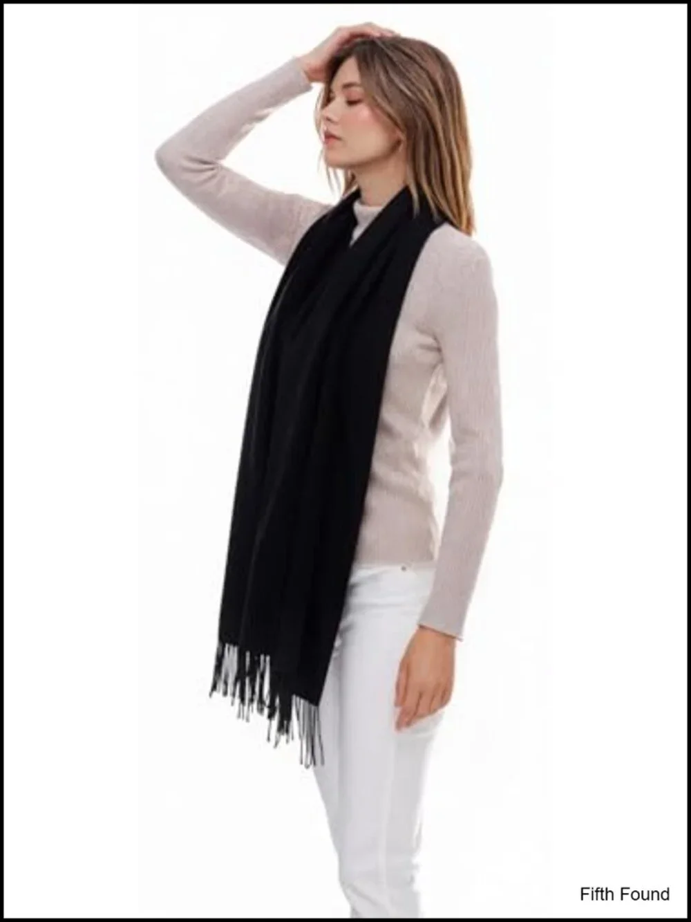 Cashmere Feel Soft Winter Scarf Unisex Warm Solid Wrap